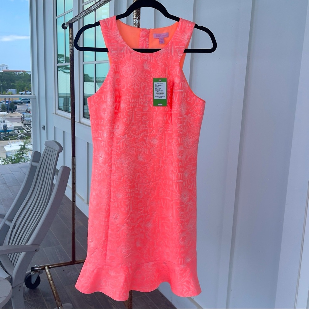 Lilly Pulitzer Liana Shift Dress in Word on the Street jacquard- 10